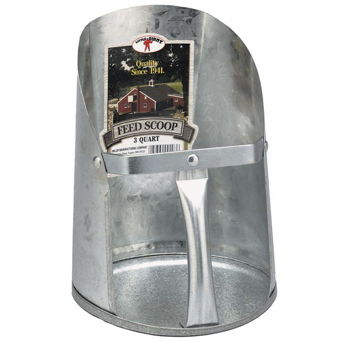 3 Quart Galvanized Feed Scoop