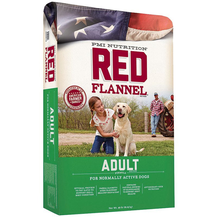 Red Flannel Adult Dog