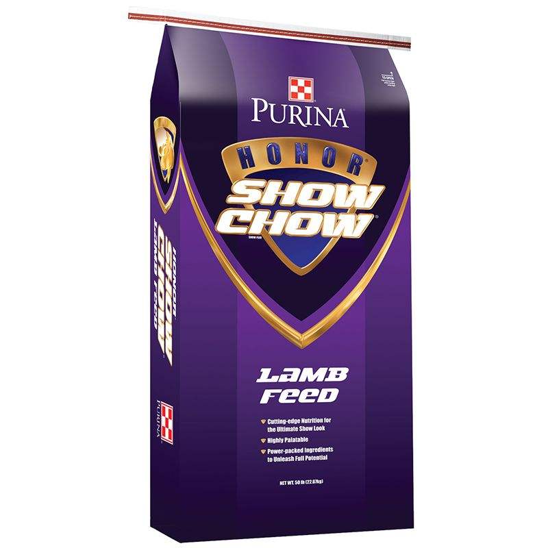 Purina Animal Nutrition Honor Show Chow Flex Lamb B30 50lb Textured