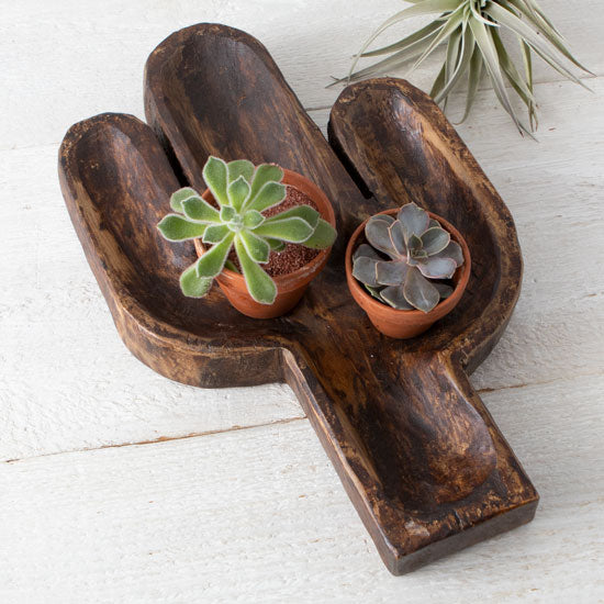 Nrs Ohio Leftovers Cactus Carved Bowl
