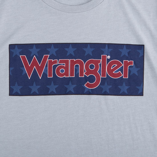 Wrangler Men's Grey Logo Tee