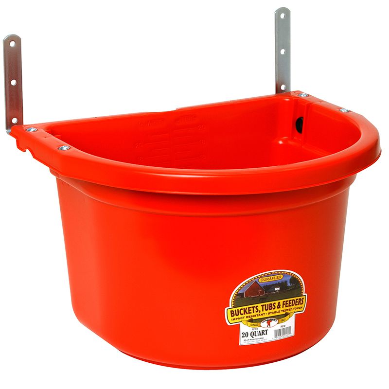 20 Quart Red Fence Feeder