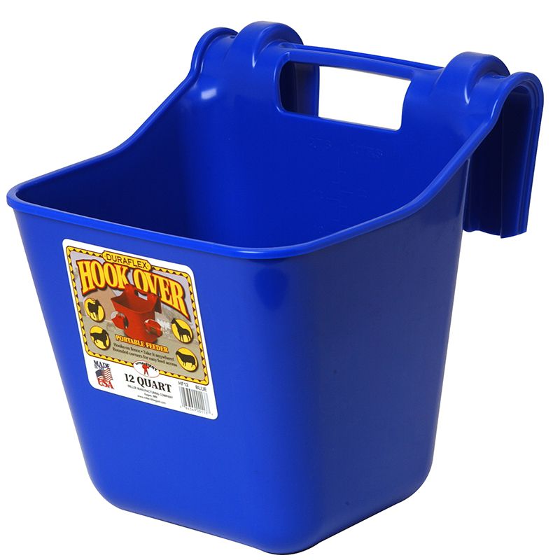 Blue 12 Quart Plastic Hook Over Feeder