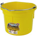 8 Quart Yellow Flat Back Plastic Bucket