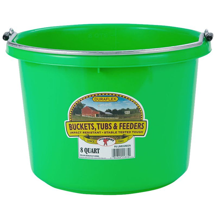 8 Quart Lime Green Plastic Bucket