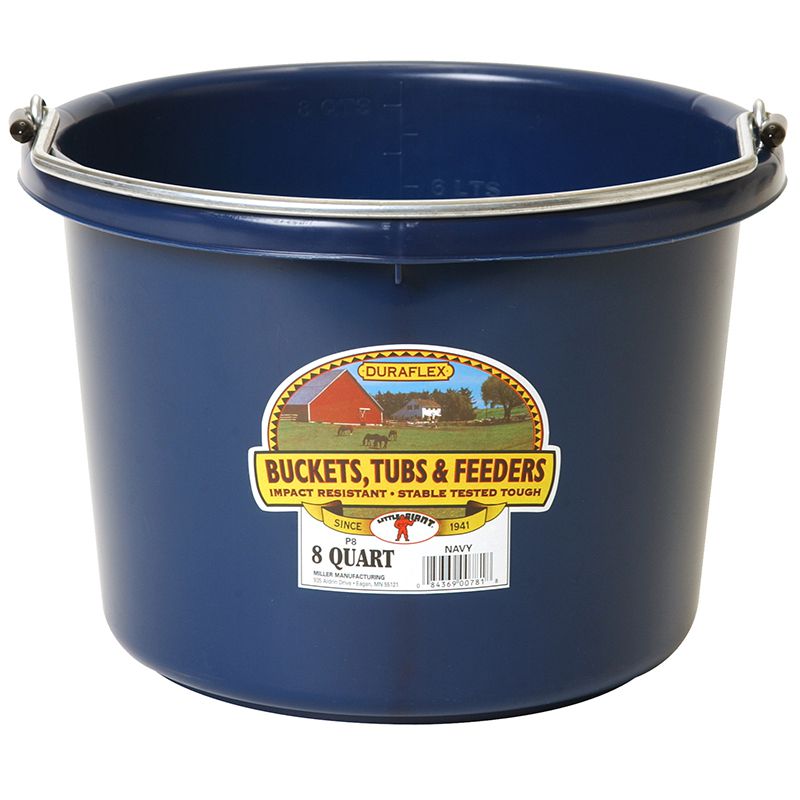 8 Quart Navy Plastic Bucket