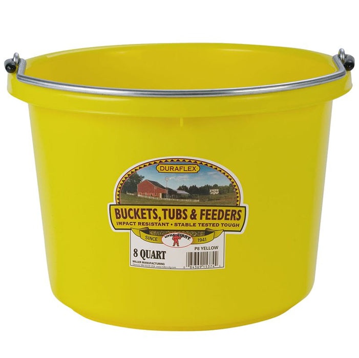 8 Quart Yellow Plastic Bucket