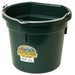 20 Quart Green Flat Back Plastic Bucket