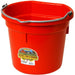 20 Quart Red Flat Back Plastic Bucket
