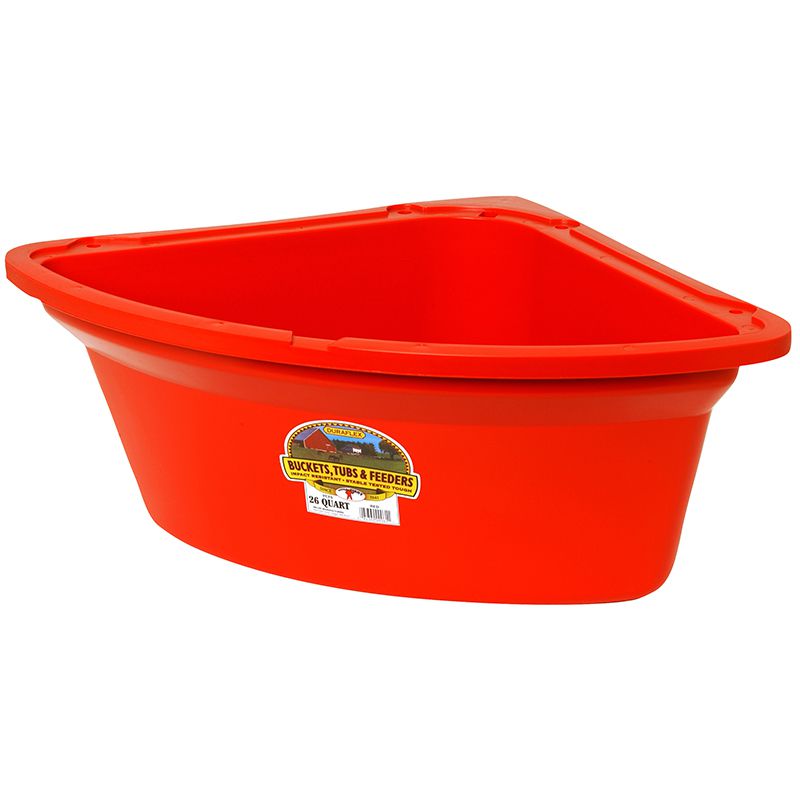 Red 26 Quart Corner Feeder