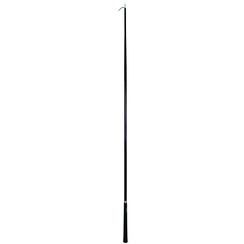 Leather Black Cattle Show Stick 68in