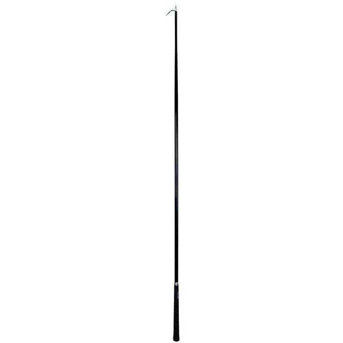 Leather Black Cattle Show Stick 68in