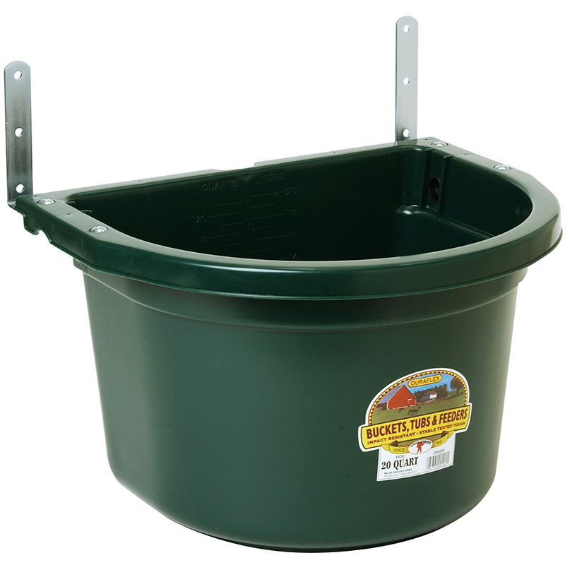 20 Quart Green Fence Feeder