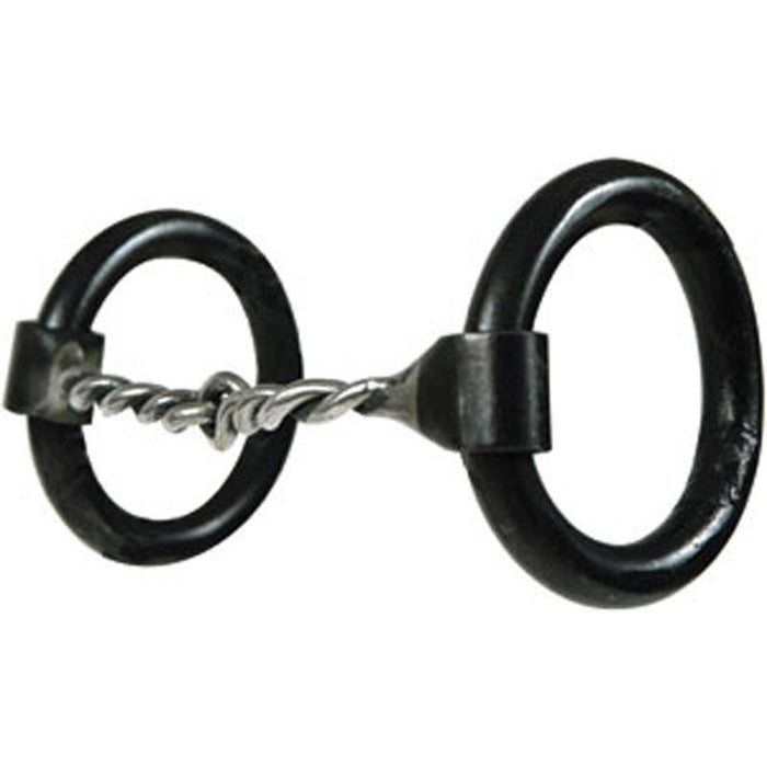 Heavy Ring Twisted Wire Snaffle Bit