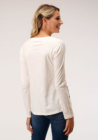ROPER Bordered In Floral Top