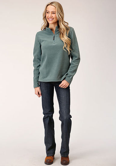 ROPER Green Fleece Pullover
