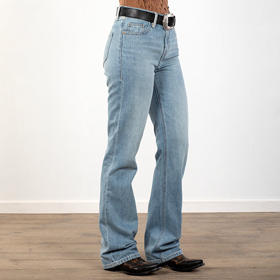 Rock & Roll Denim and Women's Yoke Detail Highrise Boot