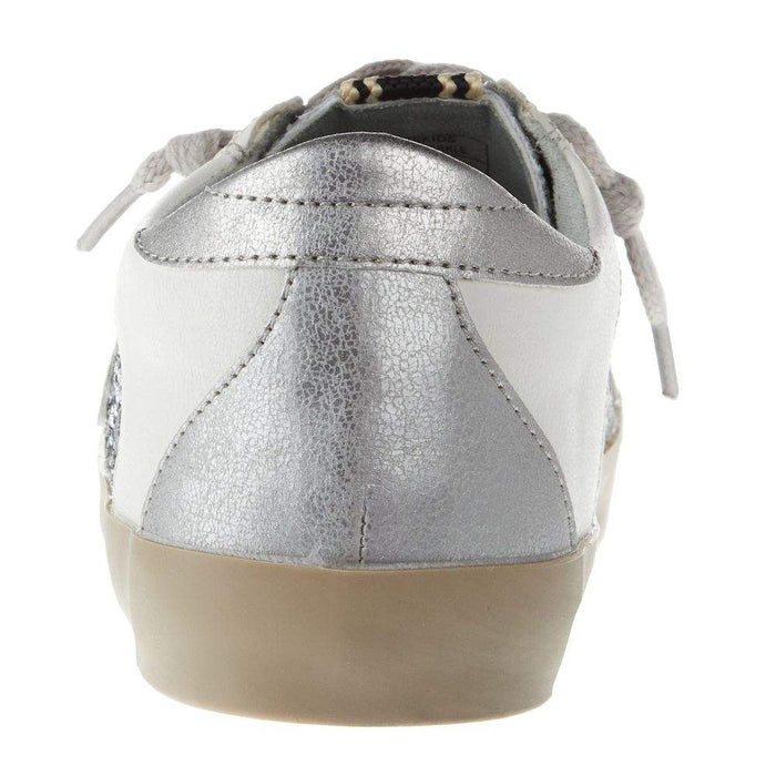 Shu Shop Kid`s Paris Silver Sparkle Casual Shoe