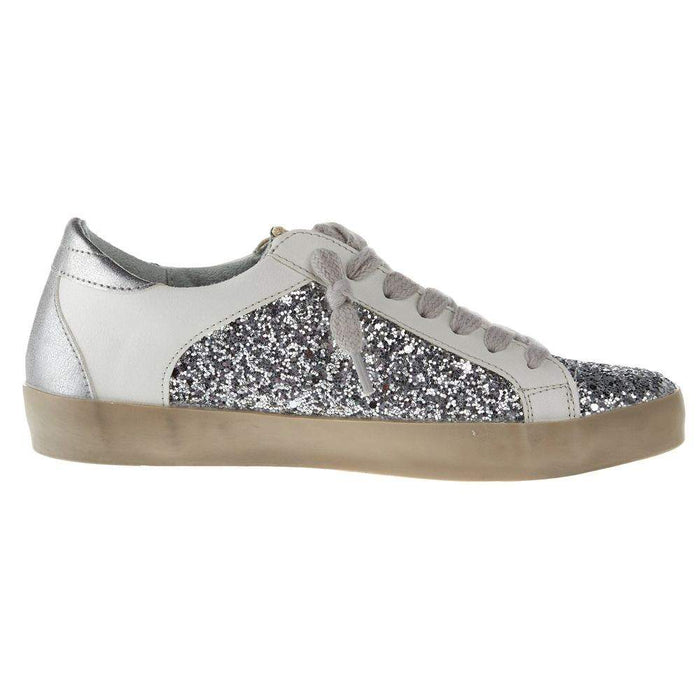 Shu Shop Kid`s Paris Silver Sparkle Casual Shoe