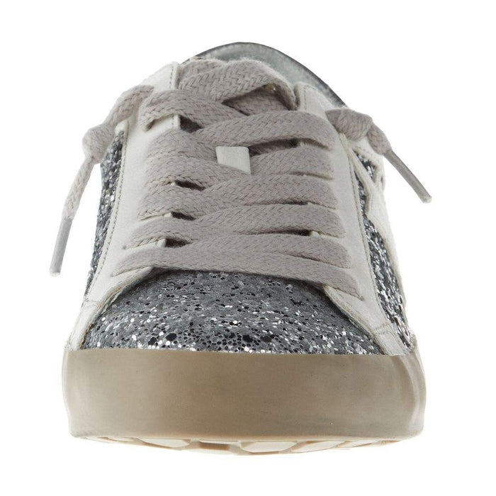 Shu Shop Kid`s Paris Silver Sparkle Casual Shoe