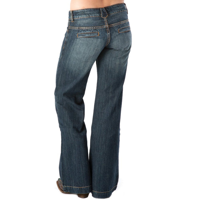 Womens Relaxed Fit Dark Wash 214 City Trouser Jeans