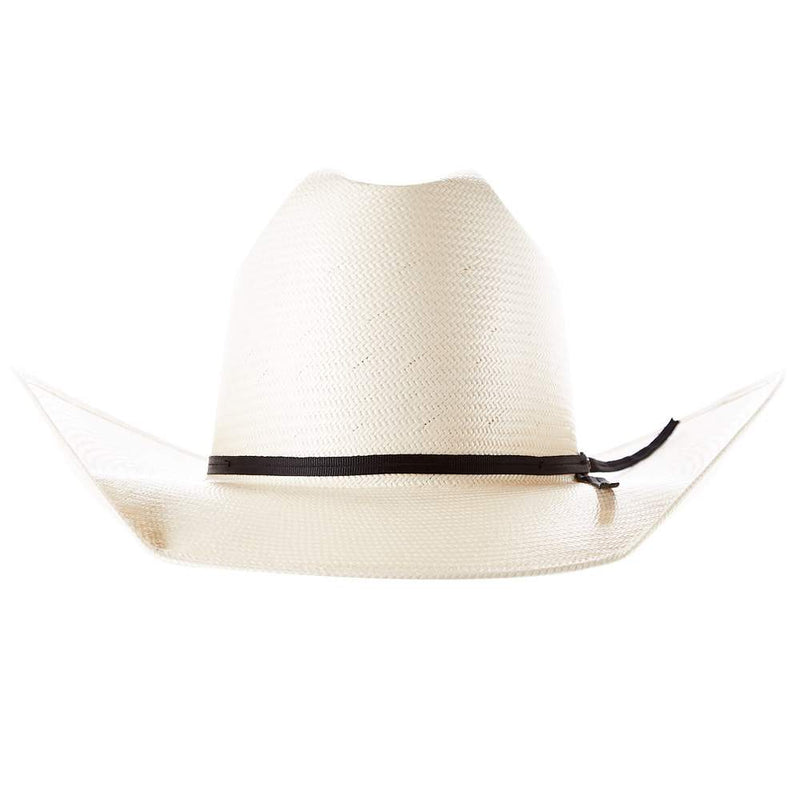 American Hats AHC 5604 2 Cord Black Band 4in. Brim Open Crown Straw Cowboy Hat