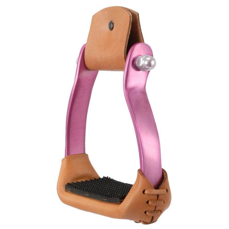 Tough 1 Colored Aluminum Barrel Racing Stirrups