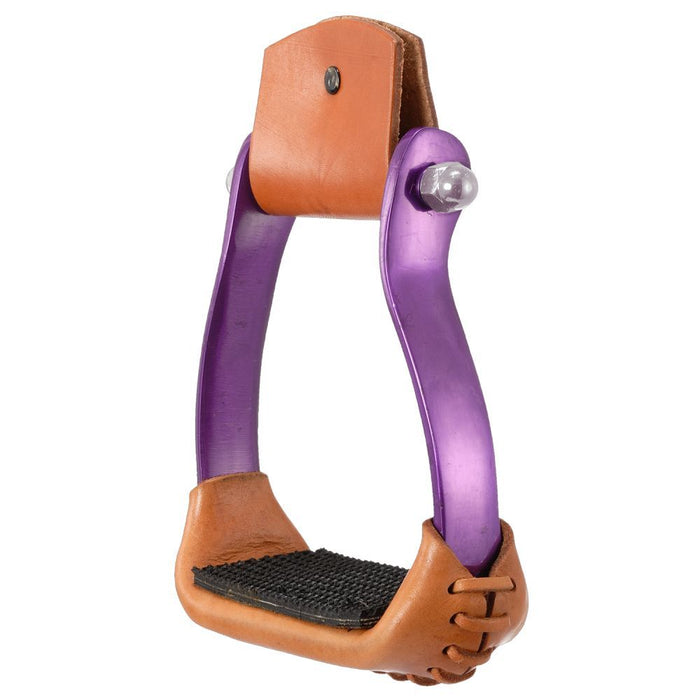 Tough 1 Colored Aluminum Barrel Racing Stirrups