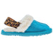 Blazin` Roxx Girls Youth Blazin Sydney Fur Lined Turquoise SlipOn Houseshoes
