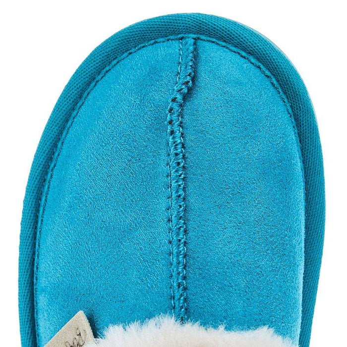 Blazin` Roxx Girls Youth Blazin Sydney Fur Lined Turquoise SlipOn Houseshoes