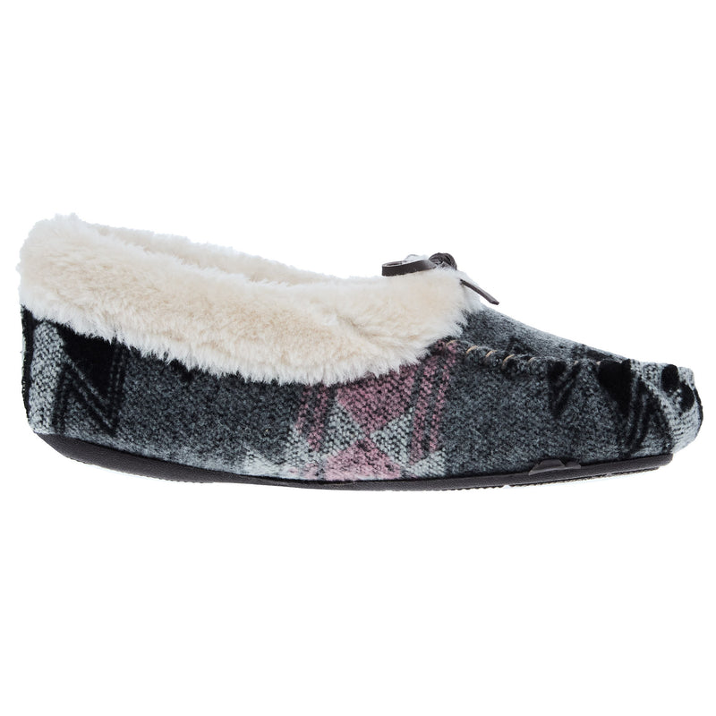 Blazin` Roxx Women`s BR Black and Grey Hallie Moccasin
