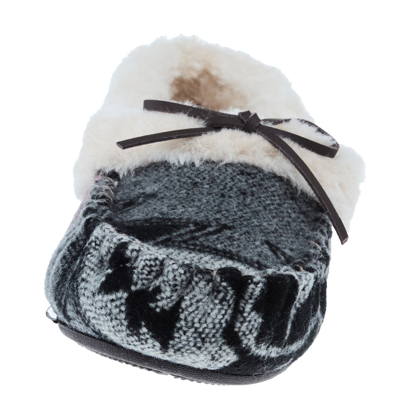 Blazin` Roxx Women`s BR Black and Grey Hallie Moccasin