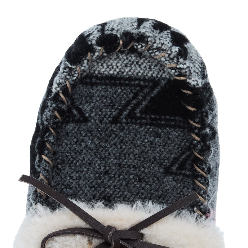 Blazin` Roxx Women`s BR Black and Grey Hallie Moccasin