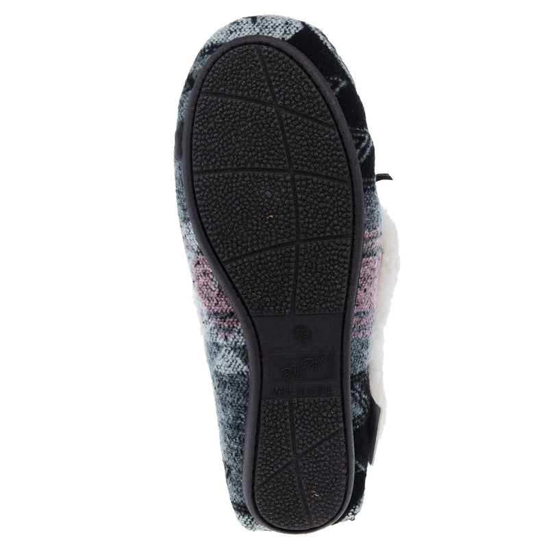 Blazin` Roxx Women`s BR Black and Grey Hallie Moccasin