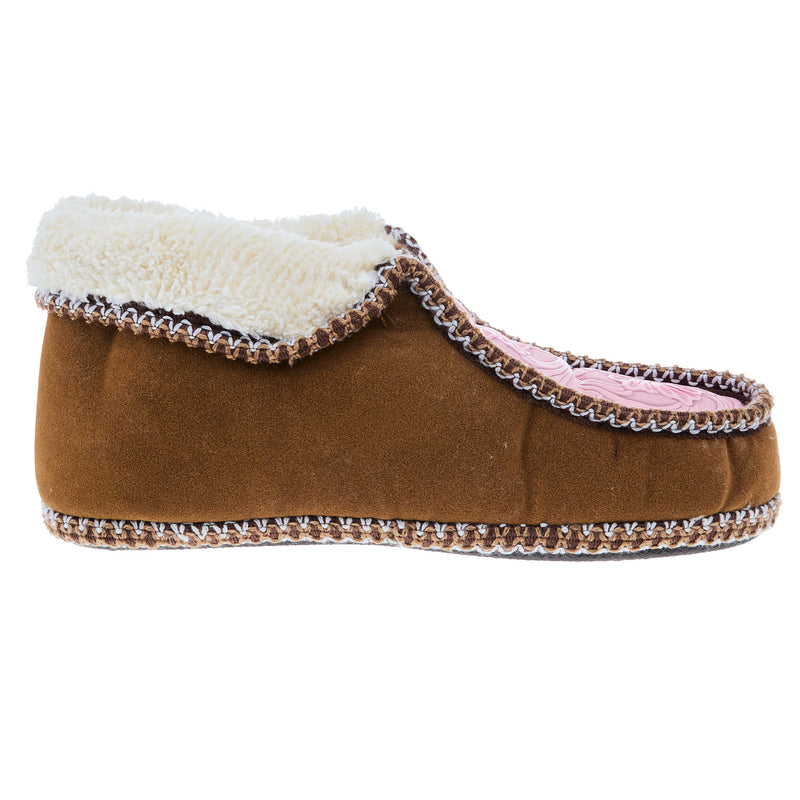 Blazin` Roxx Women`s Blazin' Pink Rose Ankle Boot House Shoe