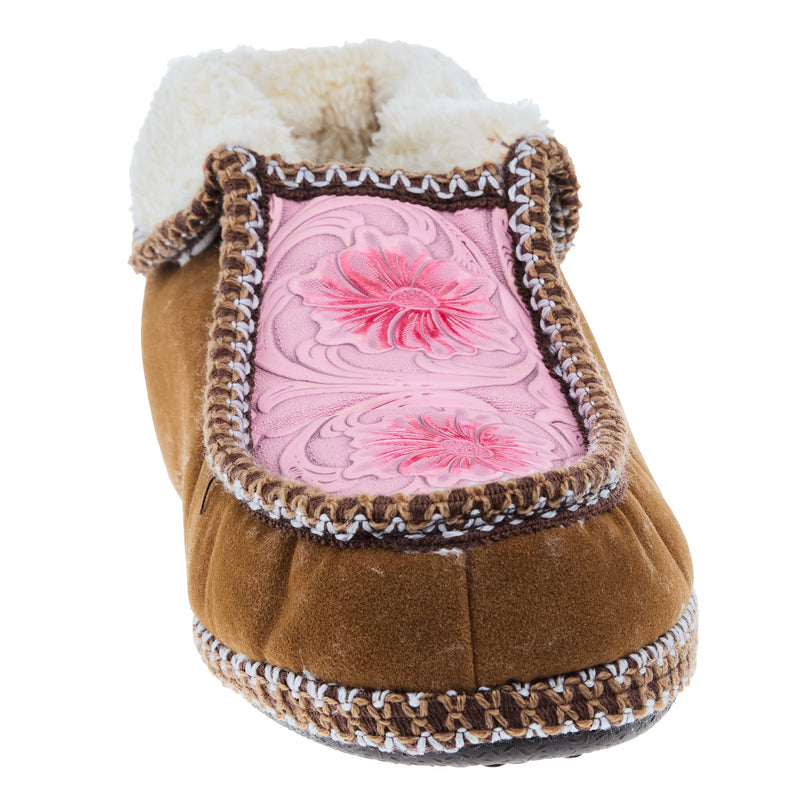 Blazin` Roxx Women`s Blazin' Pink Rose Ankle Boot House Shoe