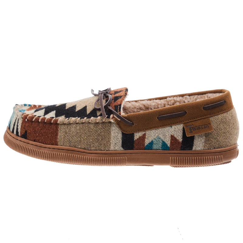 Twister Men`s Aztec Print Milo Moccasin