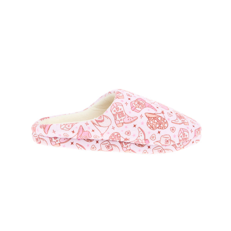 Blazin` Roxx Women`s Maddie Pink YeeHaw Slipper