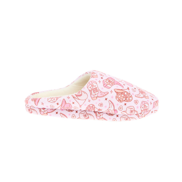 Blazin` Roxx Women`s Maddie Pink YeeHaw Slipper