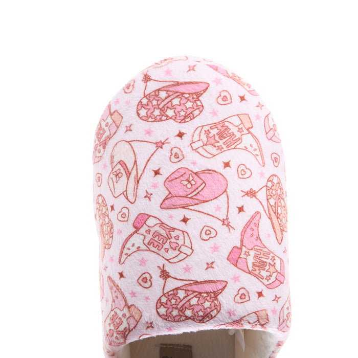 Blazin` Roxx Women`s Maddie Pink YeeHaw Slipper