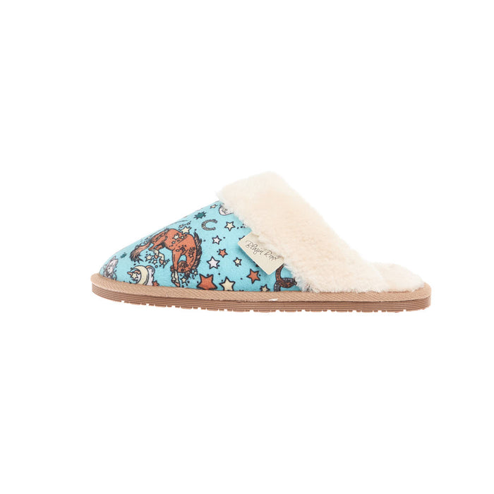 Blazin` Roxx Women`s Kara Turquoise Bronc Slipper