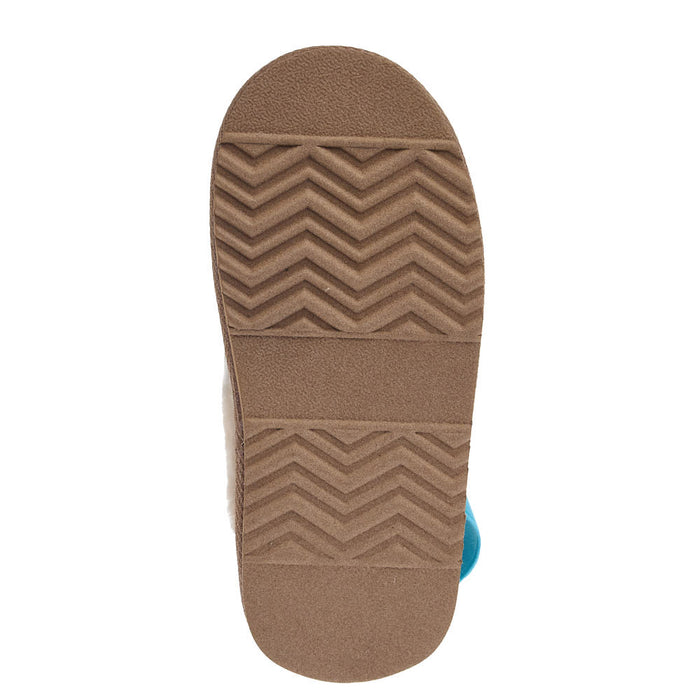 Blazin` Roxx Kid`s Kara Turquoise Western Print Slipper