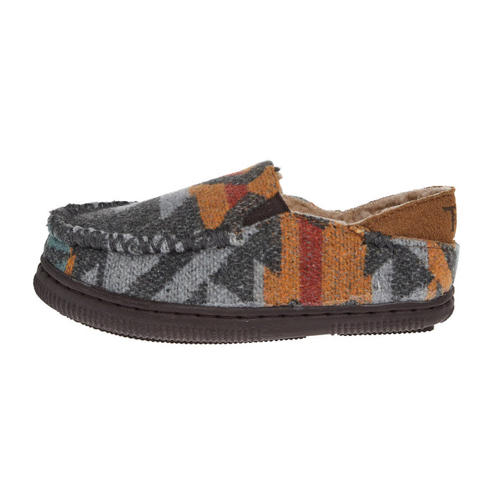 Twister Kid's Charlie Grey Collapsible Back House Shoe