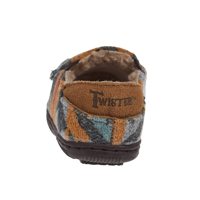 Twister Kid's Charlie Grey Collapsible Back House Shoe