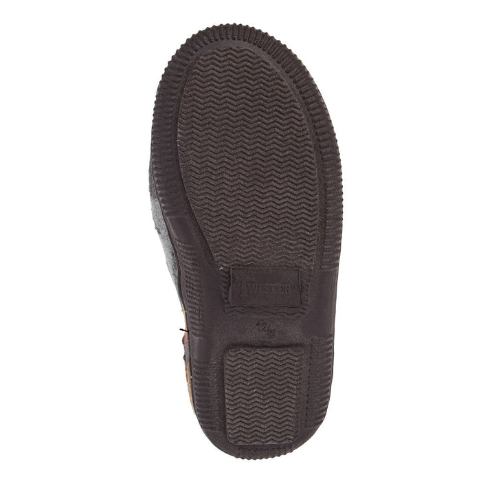 Twister Kid's Charlie Grey Collapsible Back House Shoe
