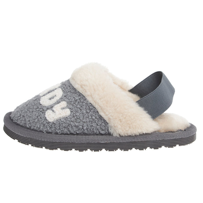 Blazin` Roxx Kid`s Kinsey Grey in.Howdyin. Print Slipper