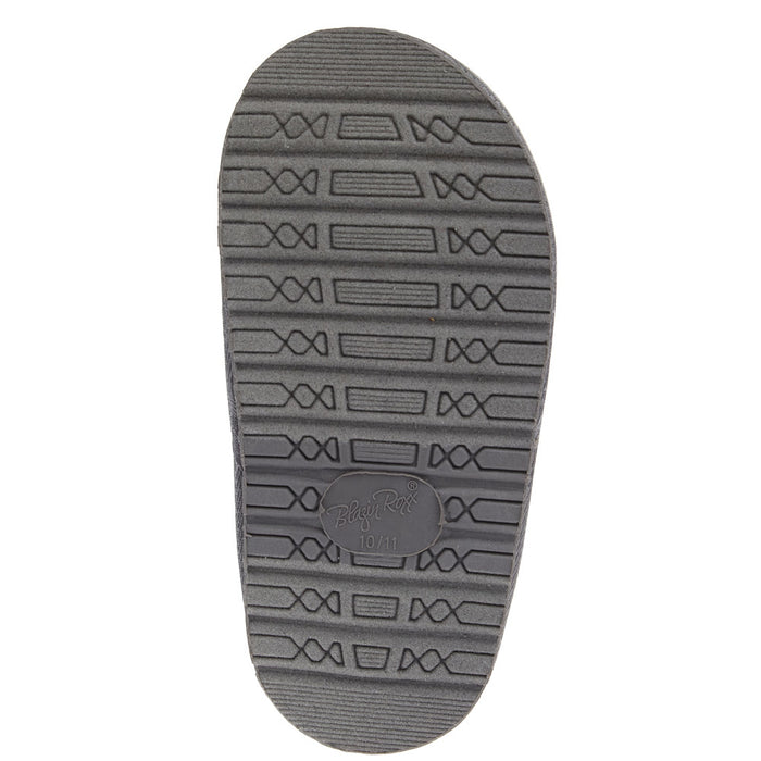 Blazin` Roxx Kid`s Kinsey Grey in.Howdyin. Print Slipper