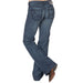 Womens Mid Rise Stretch Ella Wide Leg Trouser Jean 10018360
