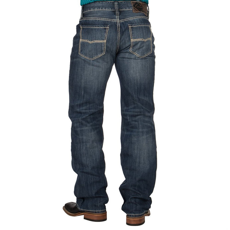 Mens N Double Barrel Relaxed Fit Straight Leg Jeans