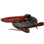 Flat Waxed Nylon Split Reins